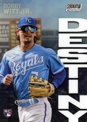 2022 Stadium Club Chrome Dynasty and Destiny Bobby Witt Jr. #BTA-BW card
