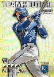 2022 Stadium Club Chrome Team of the Future Bobby Witt Jr. #TOF-7 card