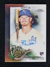 2022 Topps Allen & Ginter Chrome Autographs Bobby Witt Jr. #AGA-BWJ card