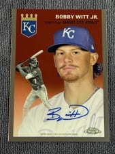 Bobby Witt Jr. 2022 Topps Chrome Platinum Anniversary Autographs card