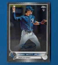 2022 Topps Chrome Rookie Autographs Bobby Witt Jr. #RA-BW card