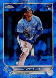 2022 Topps Chrome Update Sapphire Edition Base Set Bobby Witt Jr. #US100 card
