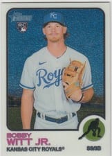 2022 Topps Heritage Bobby Witt Jr. Chrome #520 card