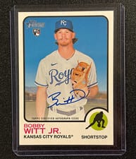 2022 Topps Heritage Real One Autographs Bobby Witt Jr. #ROA-BW card
