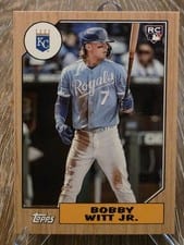 2022 Topps Mini 1987 Topps Bobby Witt Jr. #78B-46 card