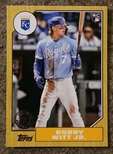 2022 Topps Update 1987 Topps Bobby Witt Jr. #87TBU-7 card