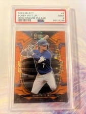 2023 Panini Select Bobby Witt Jr. Neon Orange Pulsar #3 card