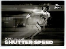 2023 Topps Black & White Shutter Speed Bobby Witt Jr. #SS5 card