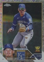 2023 Topps Chrome Logofractor Edition Base Set Bobby Witt Jr #176 card