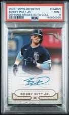 2023 Topps Definitive Collection Defining Images Autographs Bobby Witt Jr. #DIA-BW card