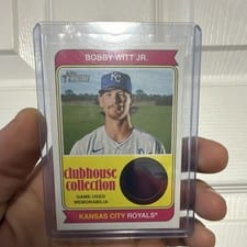 2023 Topps Heritage Clubhouse Collection Relics Bobby Witt Jr. #CCR-BW card