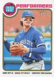 2023 Topps Heritage New Age Performers Bobby Witt Jr. #NA-16 card