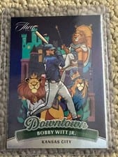 2024 Panini Three and Two Downtown Bobby Witt Jr. #1 card