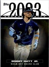 2024 Topps 2023 Greatest Hits Bobby Witt Jr. #23GH-9 card
