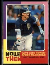 2024 Topps Heritage Now and Then Bobby Witt Jr. #NAT-12 card