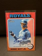2024 Topps Heritage Real One Autograph Bobby Witt Jr. #ROA-BWI card