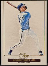 2025 Panini Three and Two Blank Slate Bobby Witt Jr. #14 card