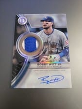2025 Topps Tribute Threads Autograph Relics Bobby Witt Jr. #TTTA-BWJ card