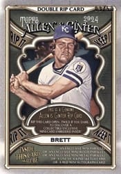 2024 Topps Allen & Ginter Double Rip Cards Bobby Witt Jr. / George Brett (Kansas City Royals) #DRIP-BW card