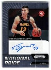 2021-22 Panini Chronicles National Pride Signatures Bogdan Bogdanovic #NPS-BGB card