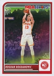2023-24 Hoops Haunted Hoops Base Set Bogdan Bogdanovic #218 card
