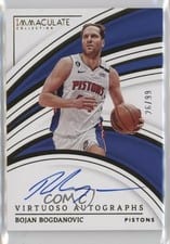 2022-23 Panini Immaculate Collection Virtuoso Autographs Bojan Bogdanovic #VA-BJB card