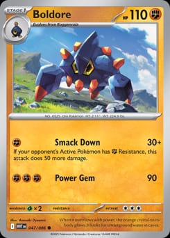 White Flare Boldore #47 card
