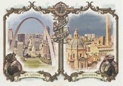 2024 Topps Allen & Ginter Sister, Sister Bologna, Italy / St. Louis, United States #SS-13 card
