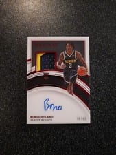 2021-22 Panini Immaculate Collection Rookie Patch Autographs Bones Hyland #127 card