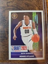2021-22 Panini NBA Sticker & Card Collection Base Set Bones Hyland #104 card