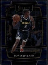 2021 Panini Select Bones Hyland Blue Shimmer #79 card