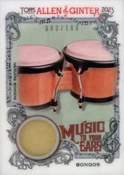 2023 Topps Allen & Ginter Music to your Ears Relics Bongos #MTYER-BO card