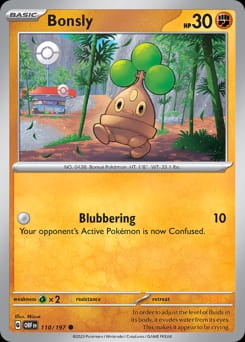 Obsidian Flames Bonsly #110 card