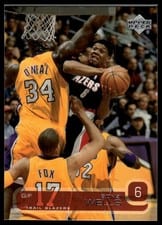 2002-03 Upper Deck Base Set Bonzi Wells #136 card