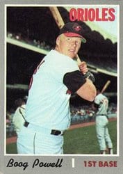 1970 Topps Base Set Boog Powell #410 card
