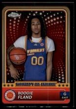 2024 Topps Chrome McDonald's All-American Base Set Boogie Fland #79 card