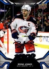 2022 Upper Deck MVP Boone Jenner Super Script #103 card