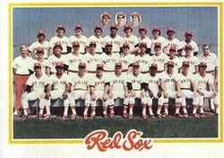 1978 Topps Base Set Boston Red Sox #424 card