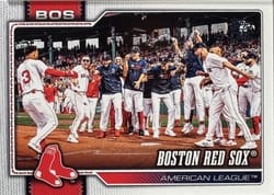2026 Topps Base Set Boston Red Sox Team Card #198 card