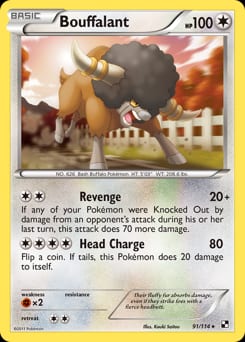 Black & White Bouffalant #91 card