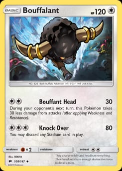 Burning Shadows Bouffalant #108 card