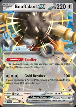 White Flare Bouffalant ex #77 card