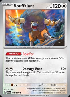 Obsidian Flames Bouffalant #174 card
