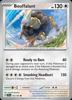 Surging Sparks Bouffalant #151 card