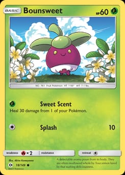 Sun & Moon Bounsweet #18 card