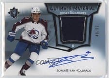 2022-23 Upper Deck Ultimate Collection Ultimate Material Signatures Bowen Byram #UMS-BB card