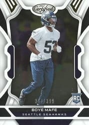 2022 Panini Certified Base Set Boye Mafe #168 card