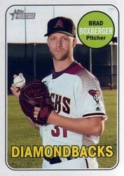 2018 Topps Heritage Base Set Brad Boxberger #697 card