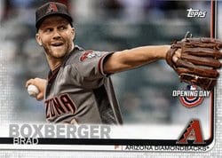 2019 Topps Opening Day Base Set Brad Boxberger #97 card