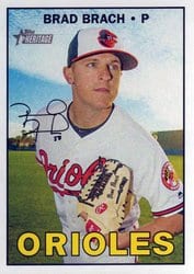 2016 Topps Heritage Base Set Brad Brach #696 card